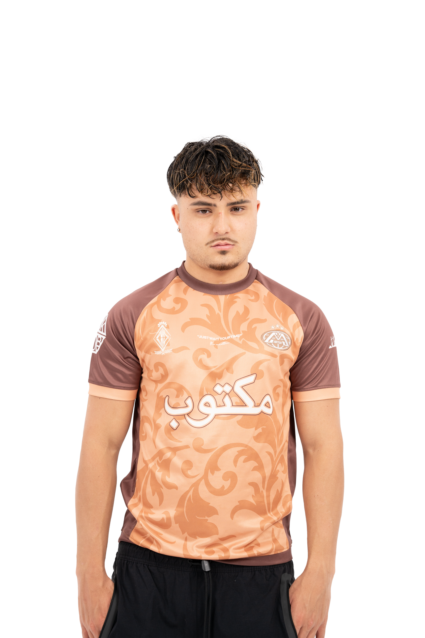 MAKTUB BROWN FOOTBALL JERSEY