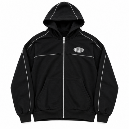 BLACK PEARLS REFLECTIVE ZIPPER