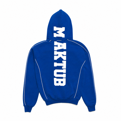 MAKTUB BLUE REFLECTIVE ZIPPER