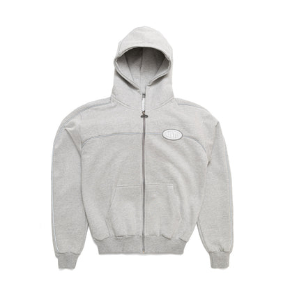 MAKTUB GREY REFLECTIVE ZIPPER