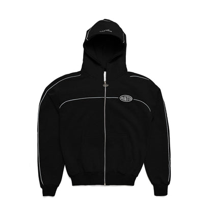 MAKTUB BLACK REFLECTIVE ZIPPER
