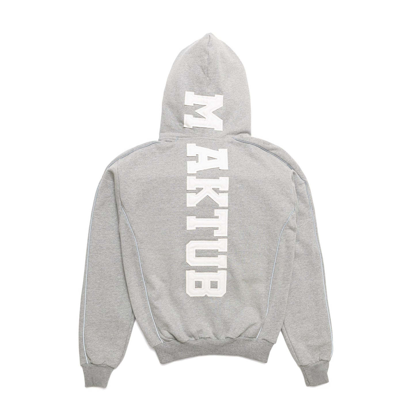 MAKTUB GREY REFLECTIVE ZIPPER