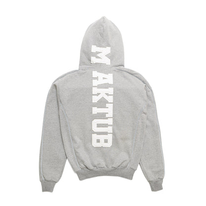 MAKTUB GREY REFLECTIVE ZIPPER