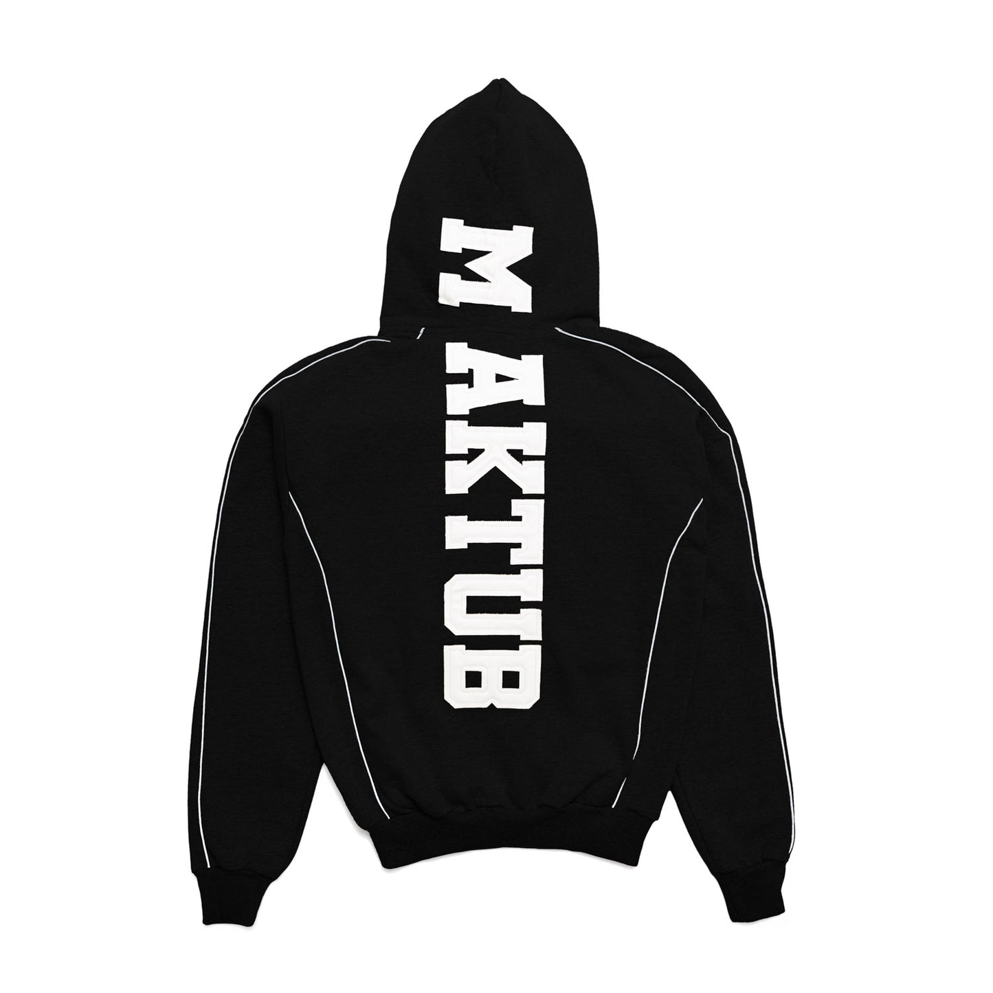 MAKTUB BLACK REFLECTIVE ZIPPER
