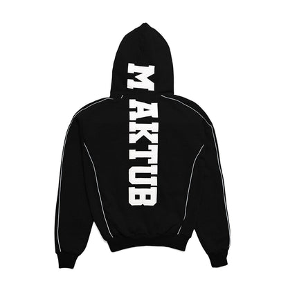 MAKTUB BLACK REFLECTIVE ZIPPER