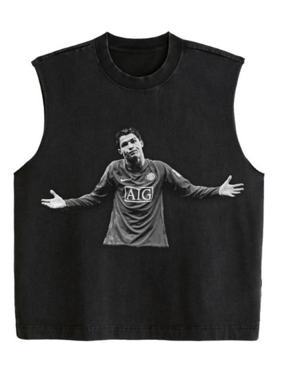 BLACK CR7 TANK TEE
