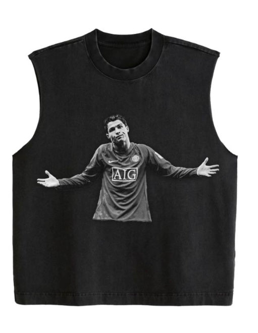 BLACK CR7 TANK TEE