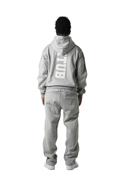 MAKTUB GREY REFLECTIVE ZIPPER