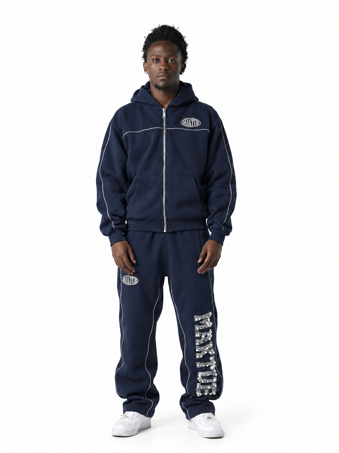 DARK BLUE PEARLS REFLECTIVE JOGGER