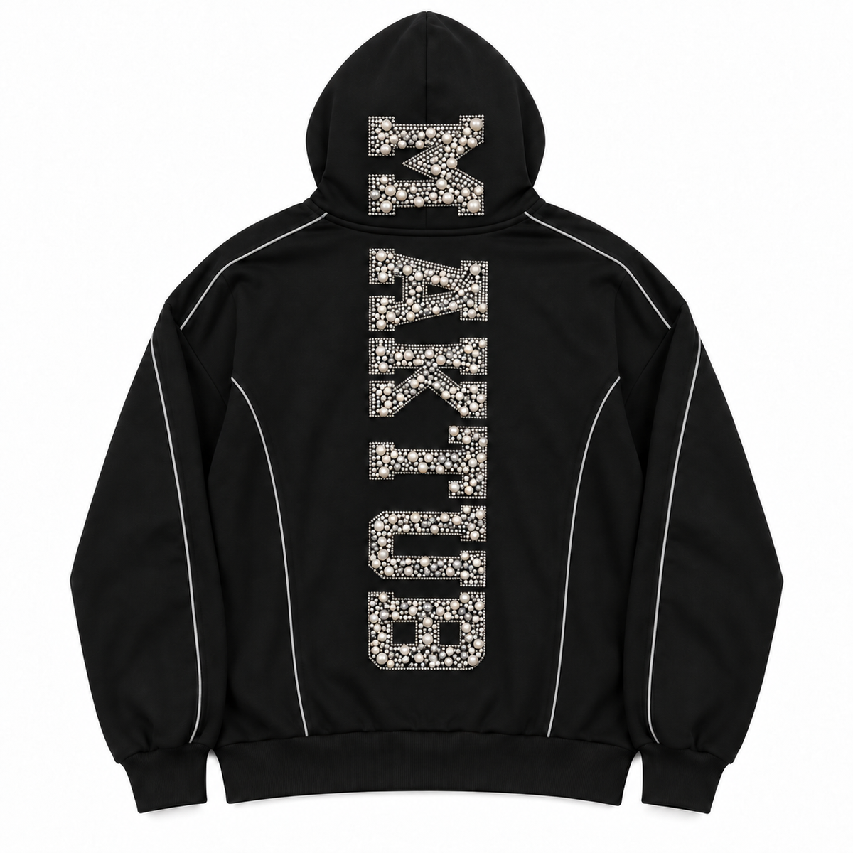 BLACK PEARLS REFLECTIVE ZIPPER