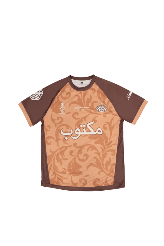 MAKTUB BROWN FOOTBALL JERSEY