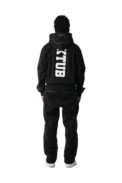 MAKTUB BLACK REFLECTIVE ZIPPER